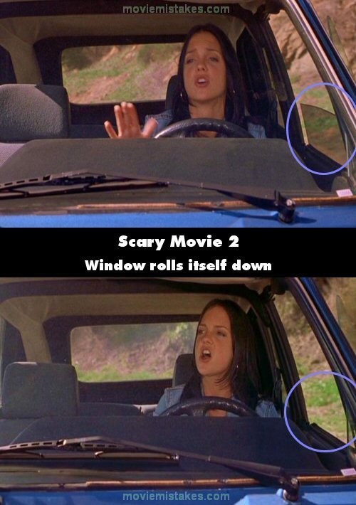 Phim Scary Movie 2, cửa kính ô tô tự kéo xuống